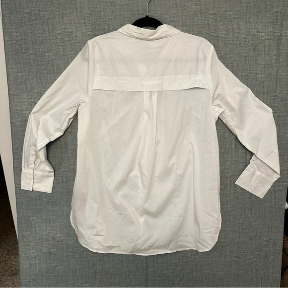 Marled Reunited Clothing women's button up collared shirt basic shirt size L - Picture 10 of 11